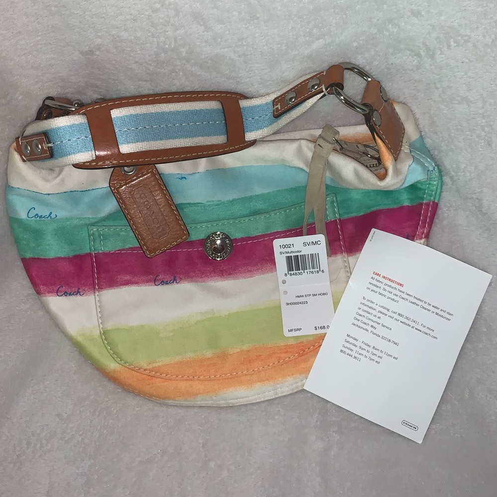 EUC Coach Small Hobo multicolor bag. Carried 3x